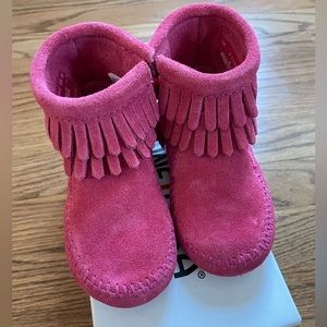 Double fringe bootie